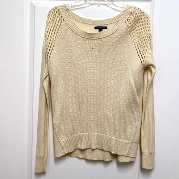 American Eagle Outfitters small cream sweater - Picture 1 of 4